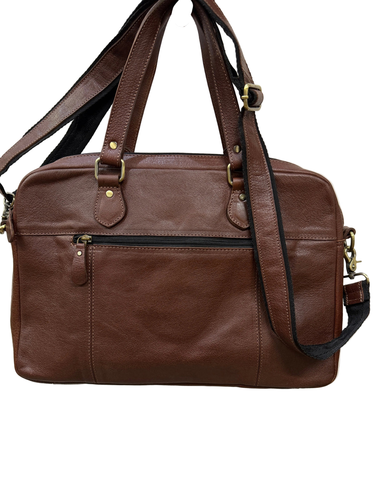 TWM TWM720 Dark Brown Leather Portfolio Bag
