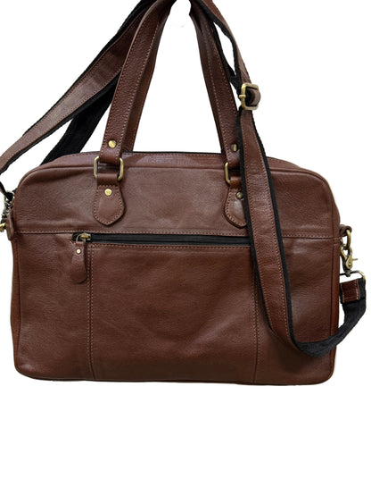 TWM TWM720 Dark Brown Leather Portfolio Bag