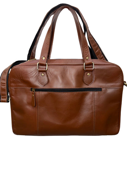 TWM TWM720 Tan Leather Portfolio Bag