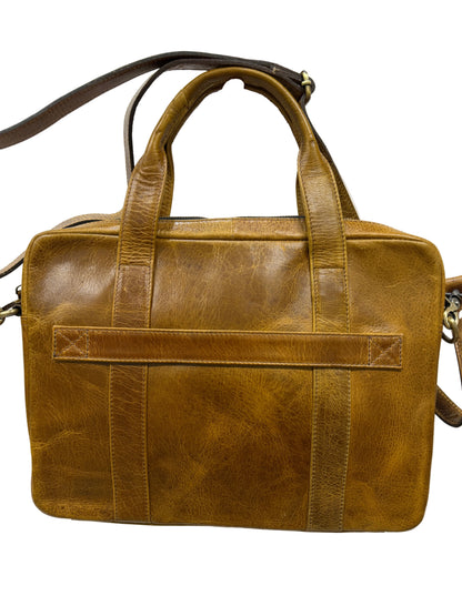 TWM TWM313 Dark Tan Leather Portfolio Bag