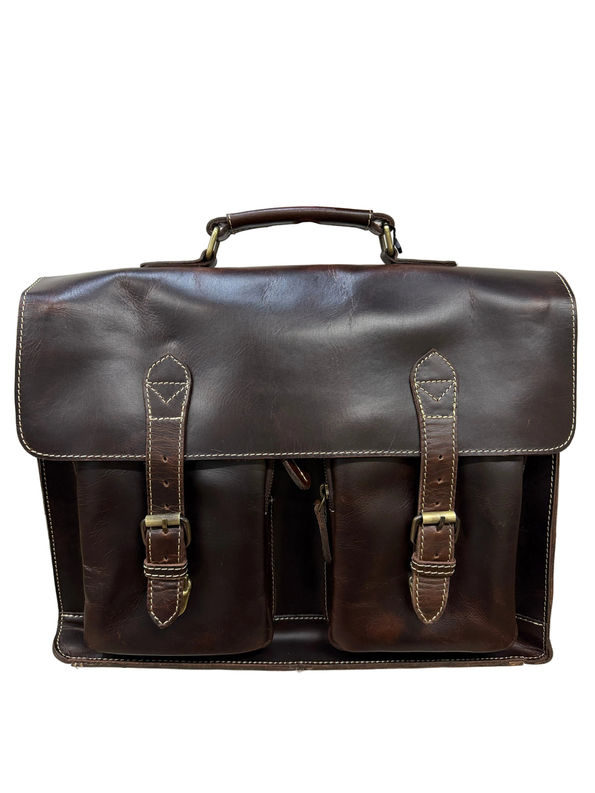 TWM TWM213 Dark Brown DW Leather Portfolio Bag