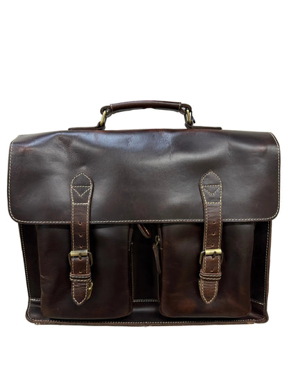 TWM TWM213 Dark Brown DW Leather Portfolio Bag