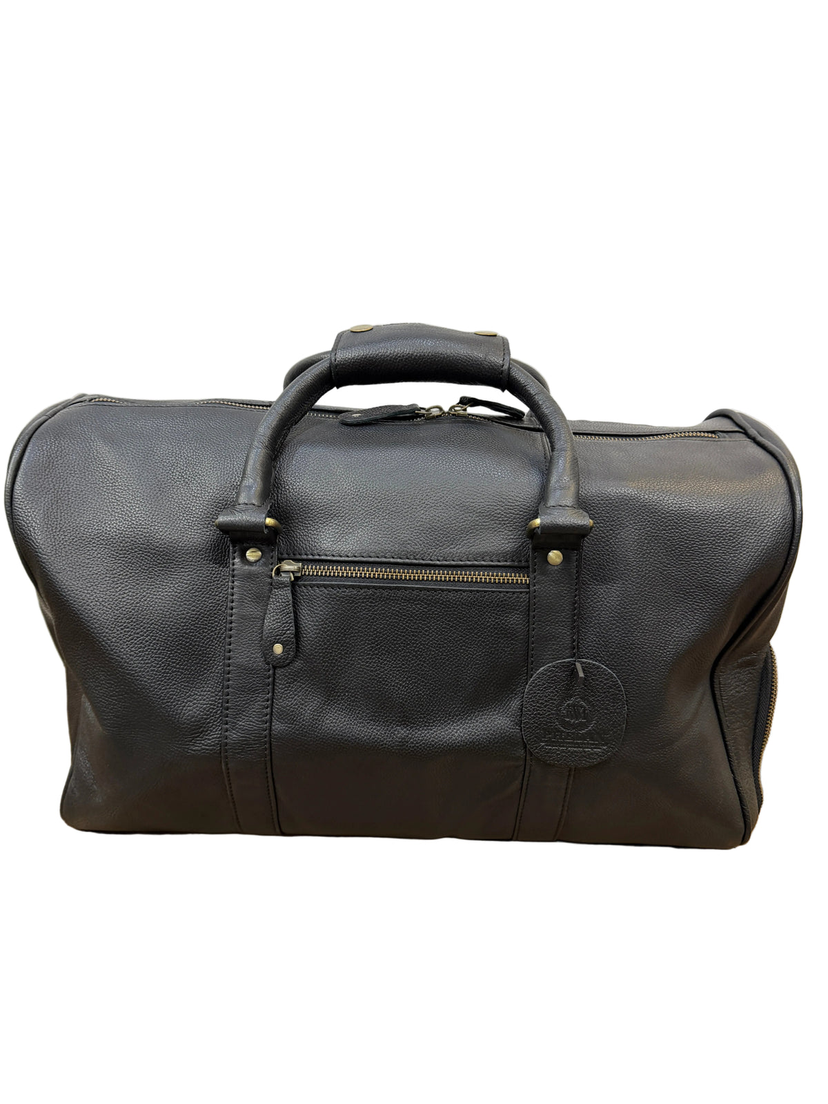 TWM TWM554 Black Soft Leather Travel Bag