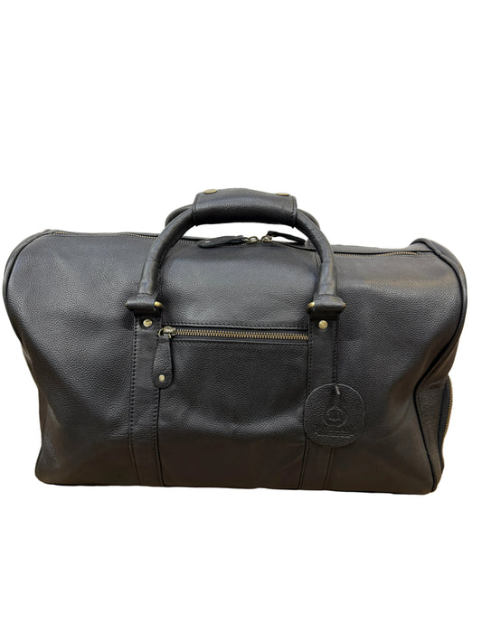 TWM TWM554 Black Soft Leather Travel Bag