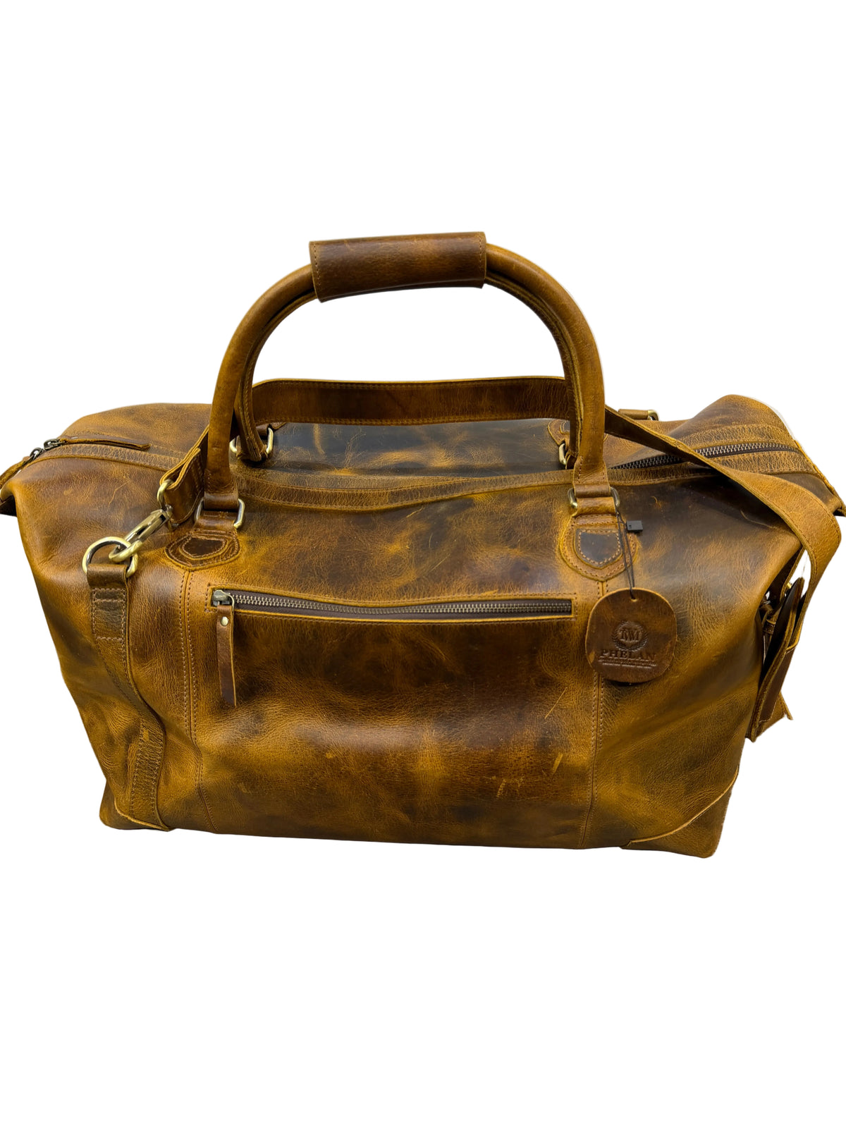 TWM TWM161 Brown Leather Travel Bag