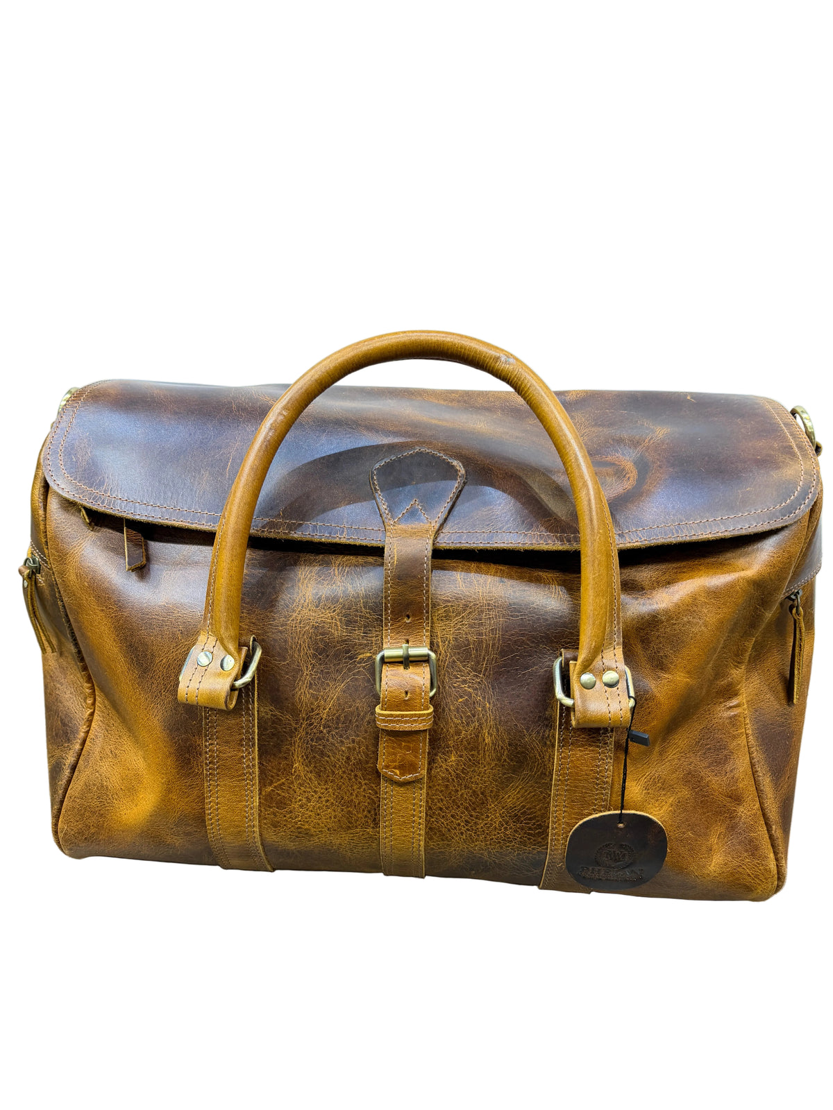 TWM TWM201 Dark Brown Leather Travel Bag