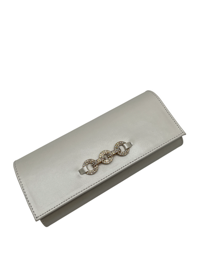 Emis T11 8438 Ecru Pearl Clutch Bag