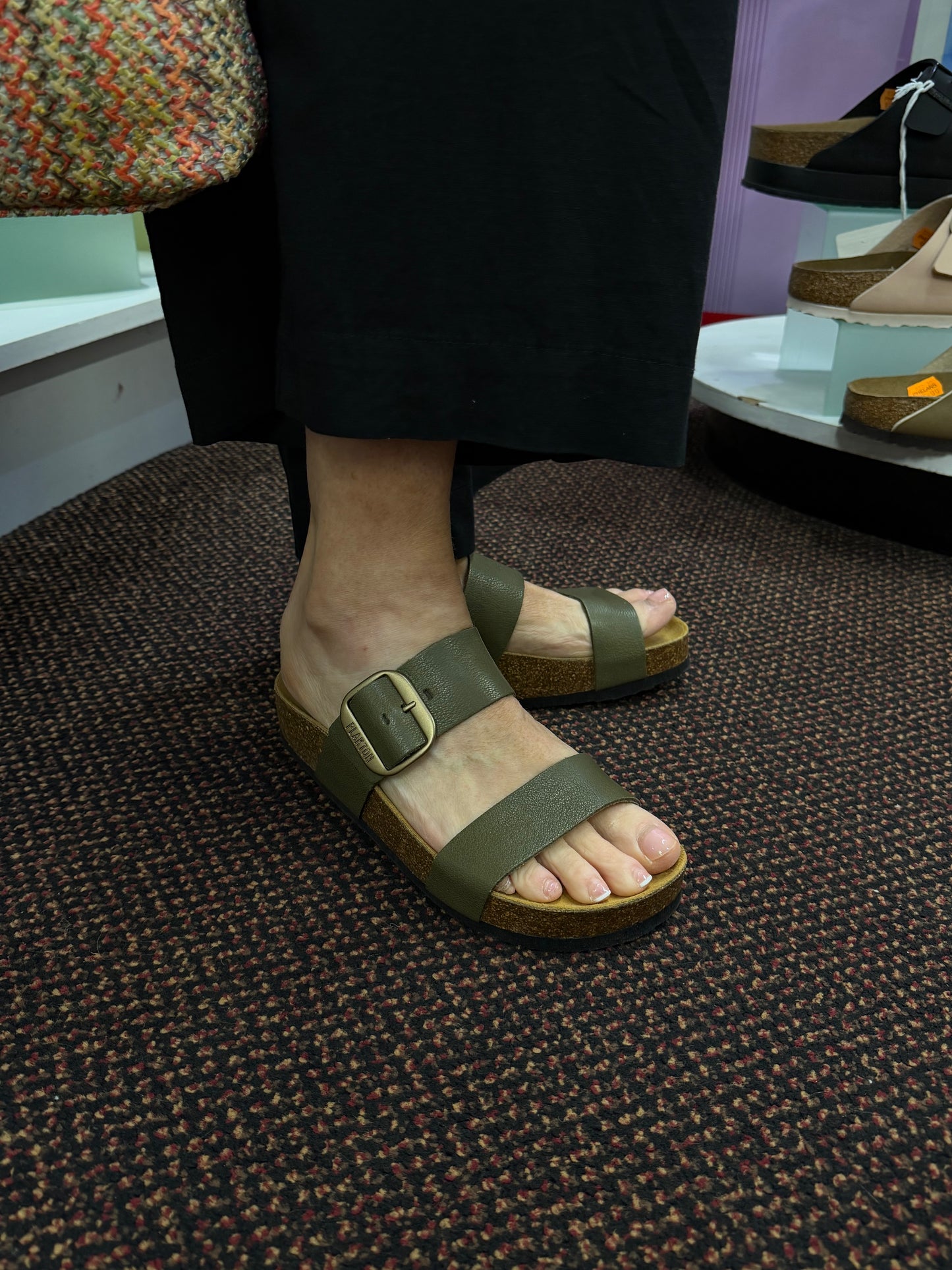 Plakton CP Rock 343004 Buffalo Salvia Green EVA 2 Strap Sandals