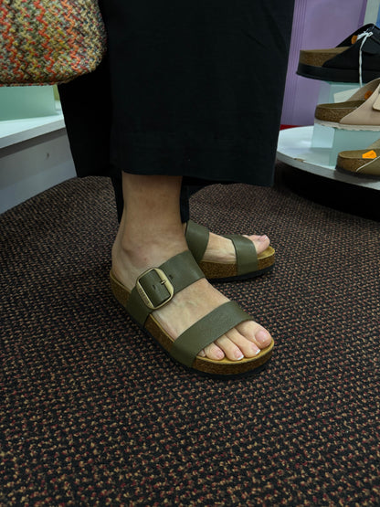Plakton CP Rock 343004 Buffalo Salvia Green EVA 2 Strap Sandals