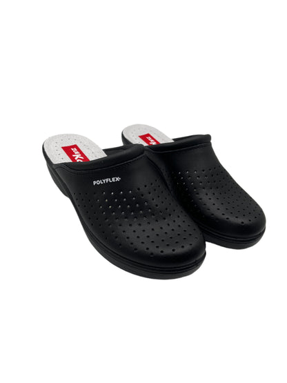 Zuekoos 522.12 Black Pinhole Slip On Clogs