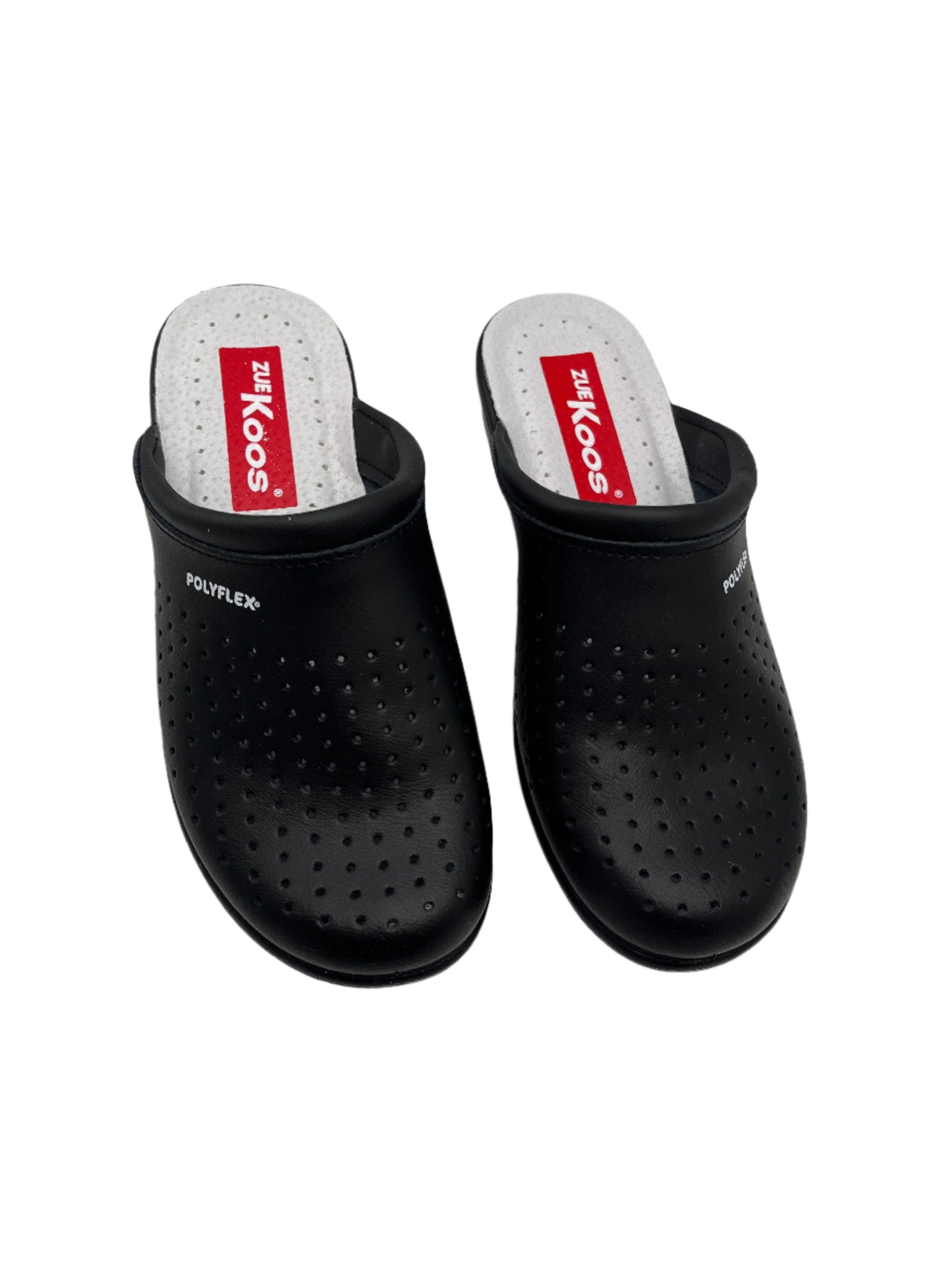 Zuekoos 522.12 Black Pinhole Slip On Clogs