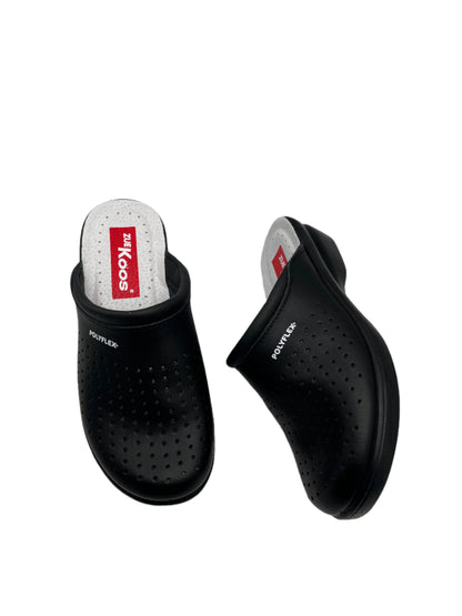 Zuekoos 522.12 Black Pinhole Slip On Clogs