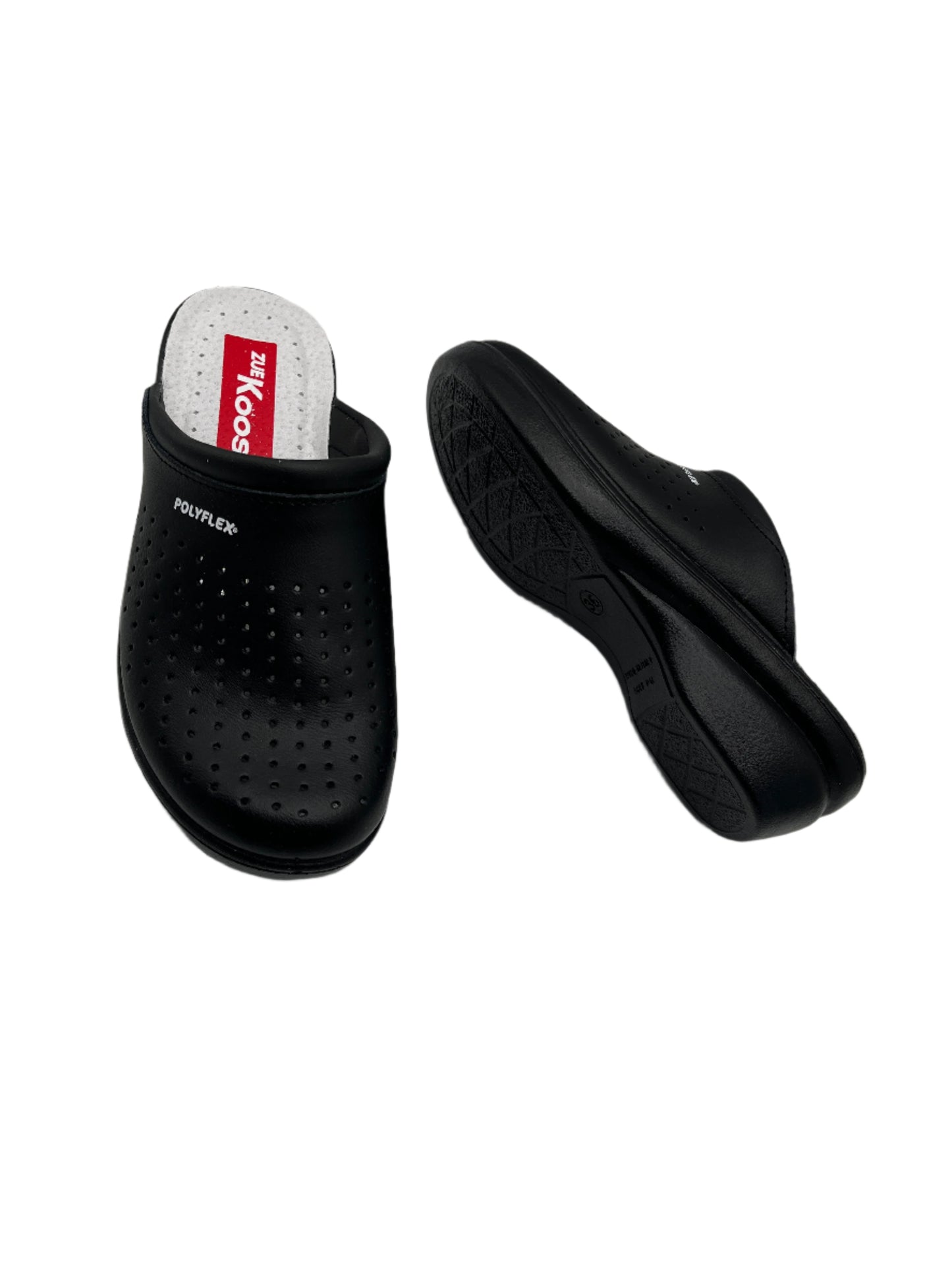 Zuekoos 522.12 Black Pinhole Slip On Clogs