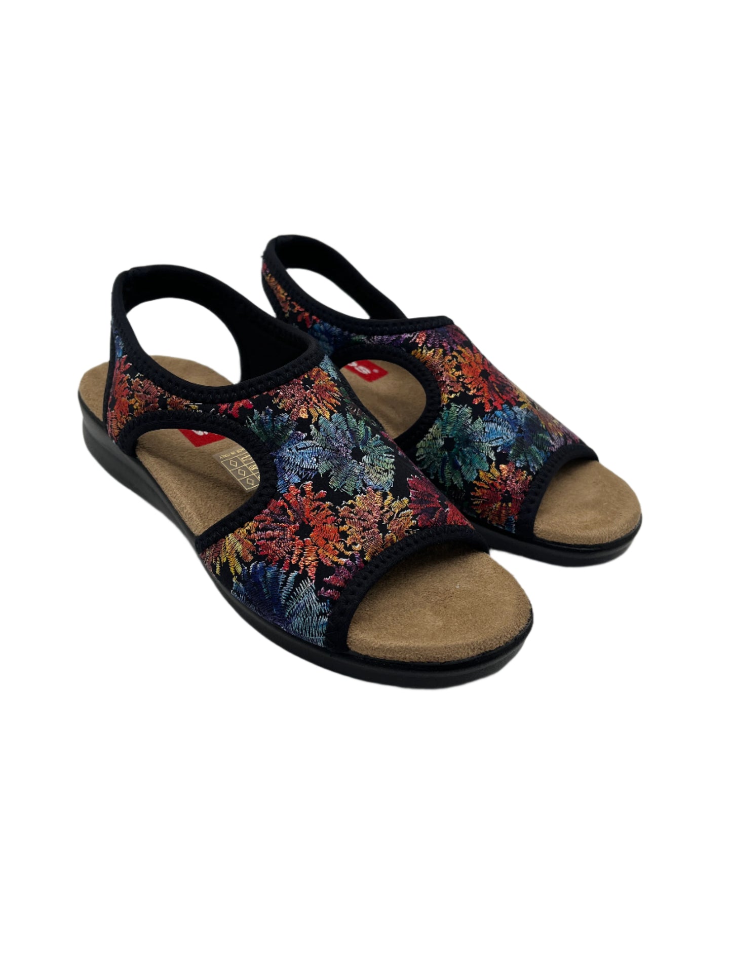 Zuekoos 8030.17 Black/Floral Sandals