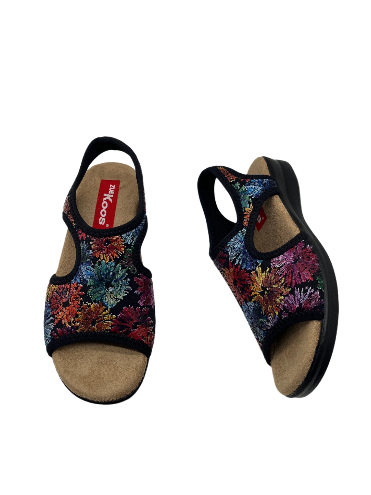 Zuekoos 8030.17 Black/Floral Sandals