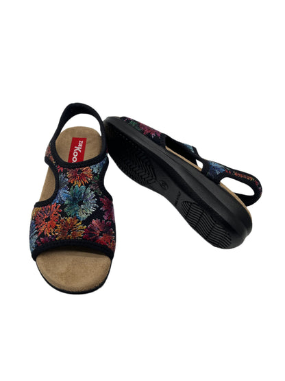 Zuekoos 8030.17 Black/Floral Sandals