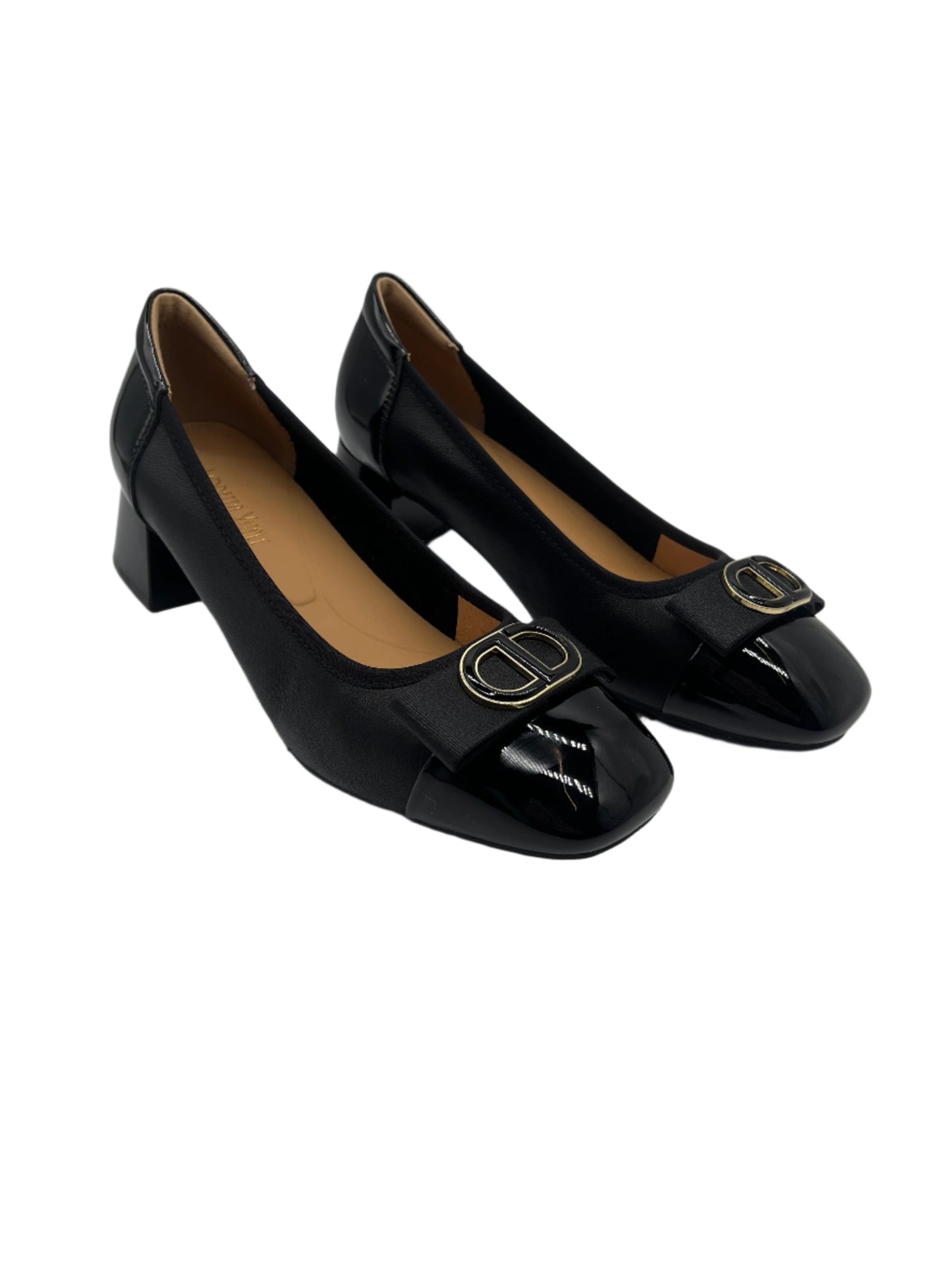 Loretta Vitale W5308 Black & Bow Slip On Shoes