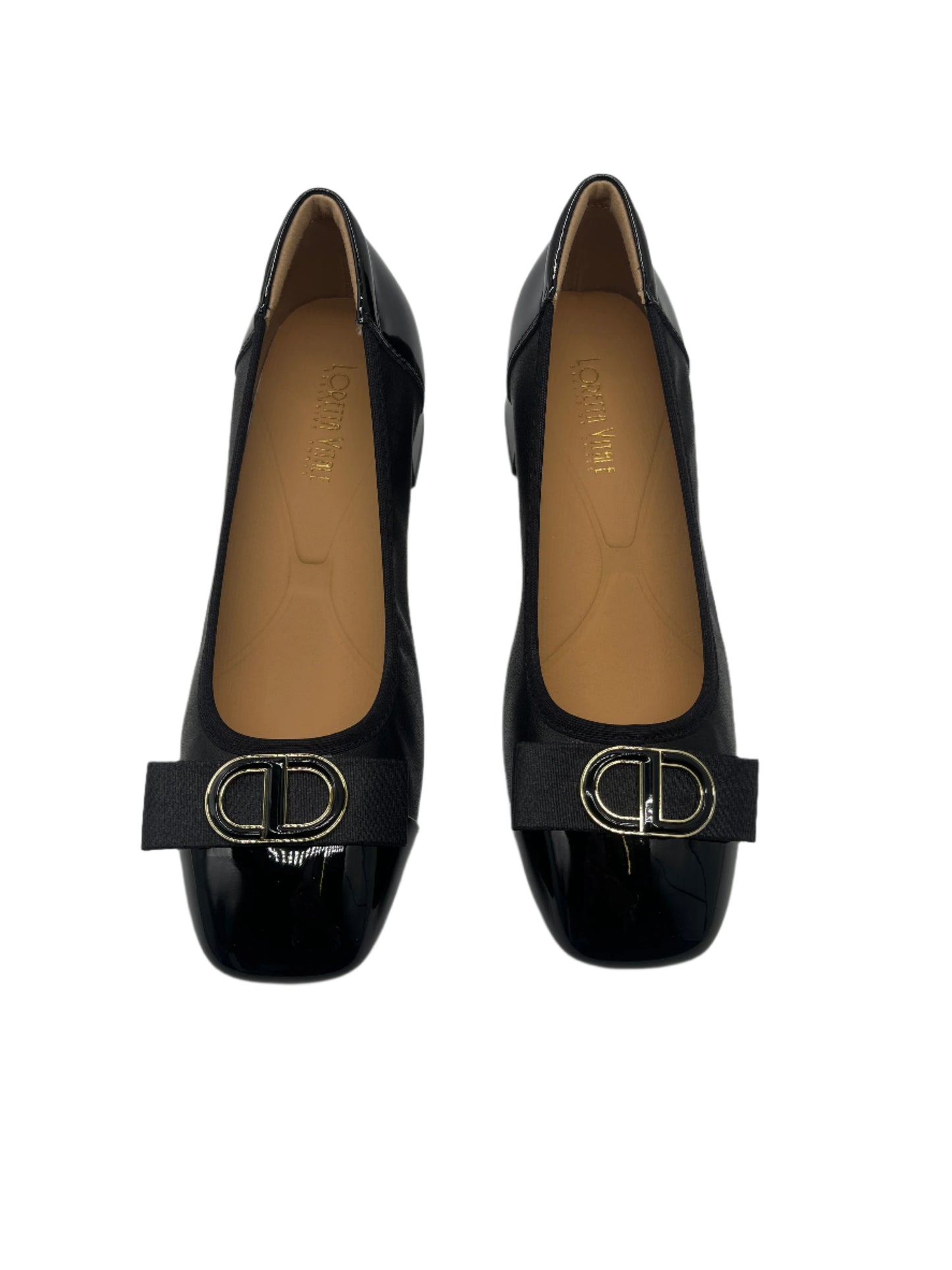 Loretta Vitale W5308 Black & Bow Slip On Shoes