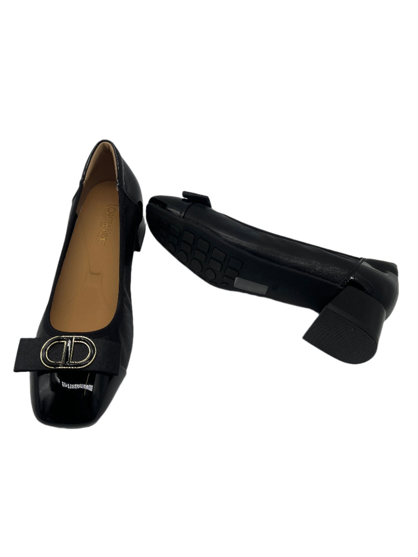 Loretta Vitale W5308 Black & Bow Slip On Shoes