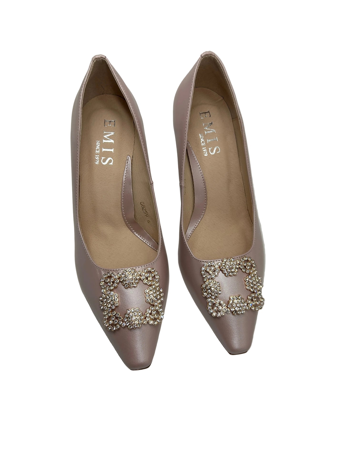 Emis S8259/042 624 Pink Heels with Square Brooch