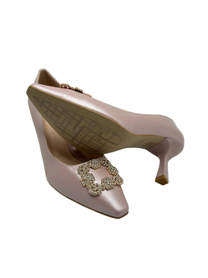 Emis S8259/042 624 Pink Heels with Square Brooch
