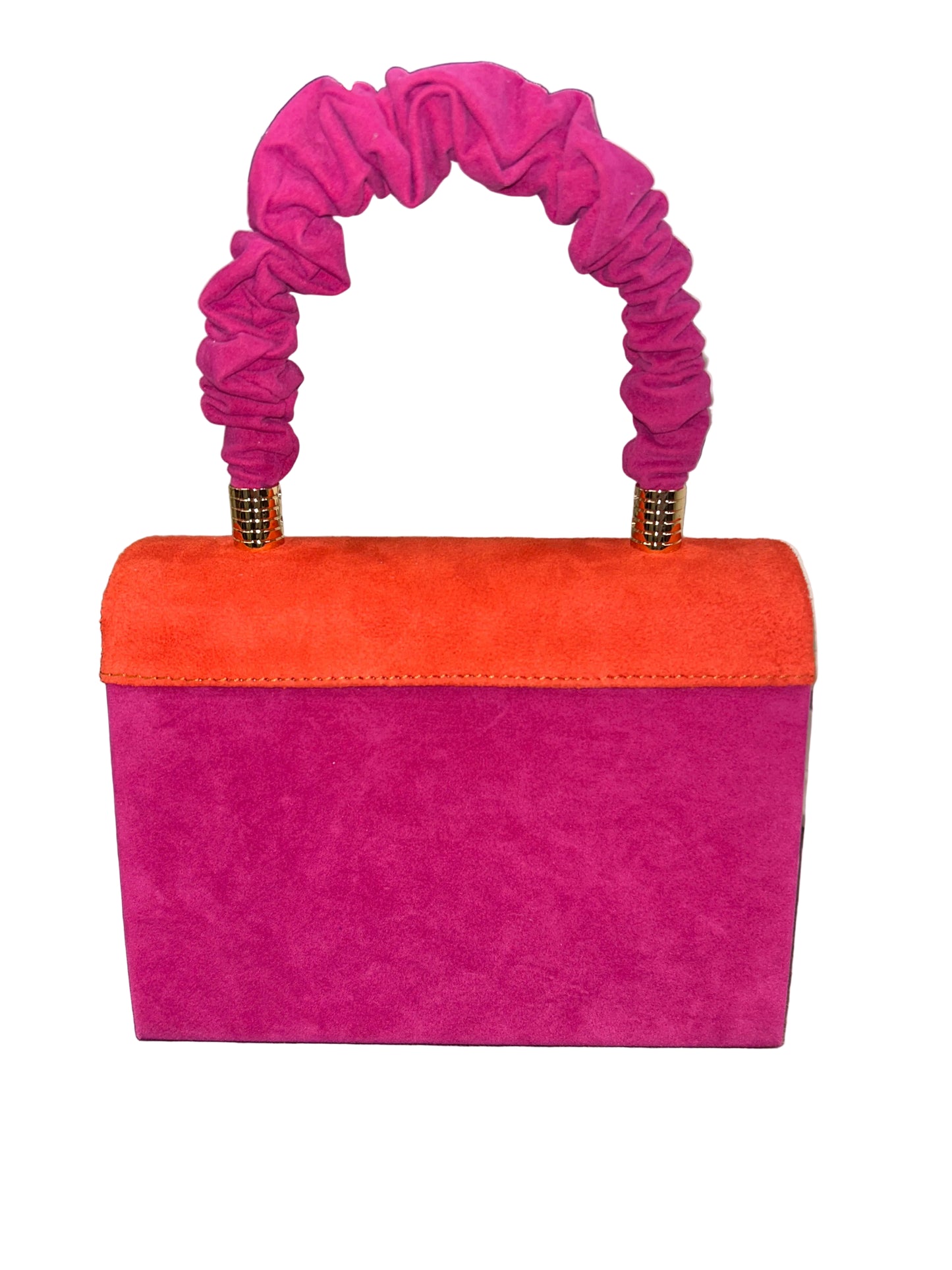 Emis T37 Orange & Fuchsia Formal Handbag