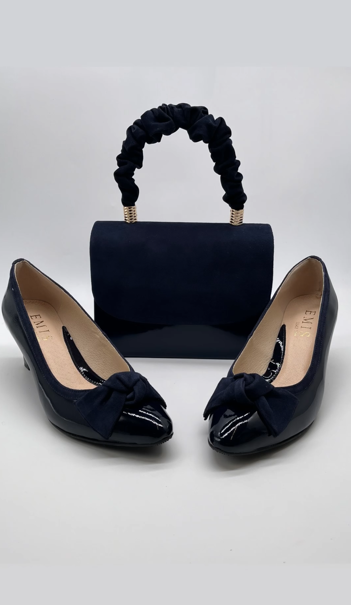 Emis T37 Navy Formal Handbag