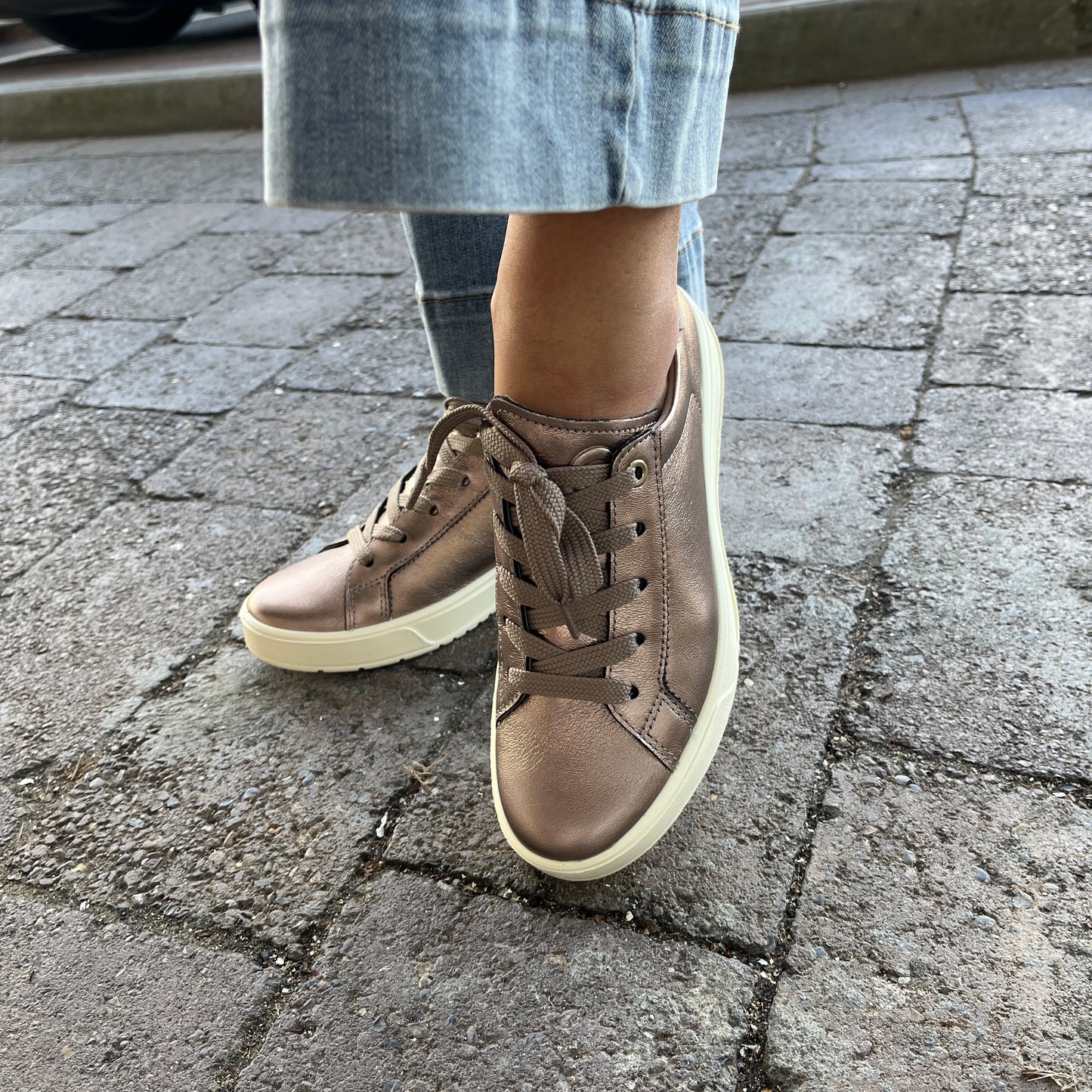 Ara 12-50016 25 ROM 2.0 Beige Metallic G Fit Sneakers