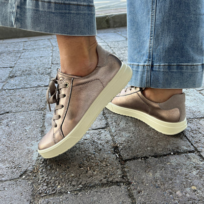 Ara 12-50016 25 ROM 2.0 Beige Metallic G Fit Sneakers