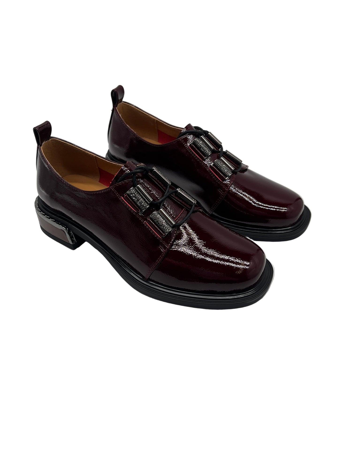 Loretta Vitale C9678 Bordo Wine Patent Shoe