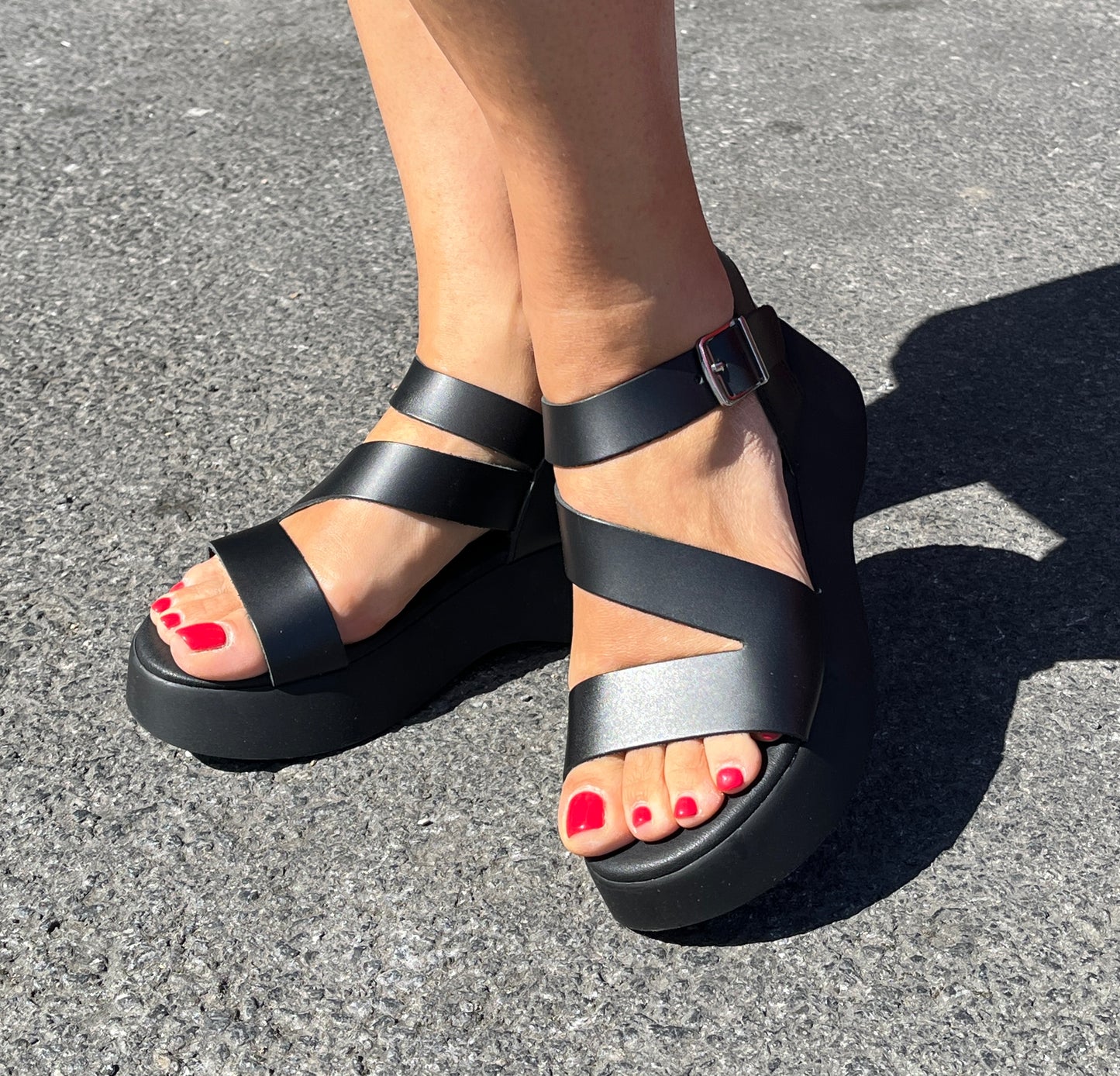 Oh My Sandals 5685 2544 Black Strappy Sandals