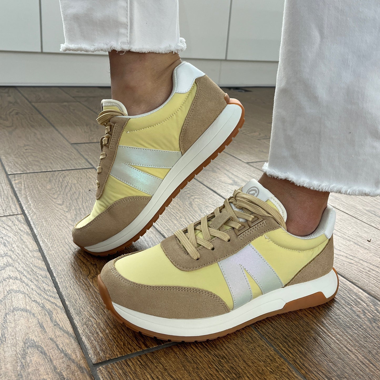 Ara 12-29702 12 Malibu H Fit Yellow & Beige Mix Sneakers