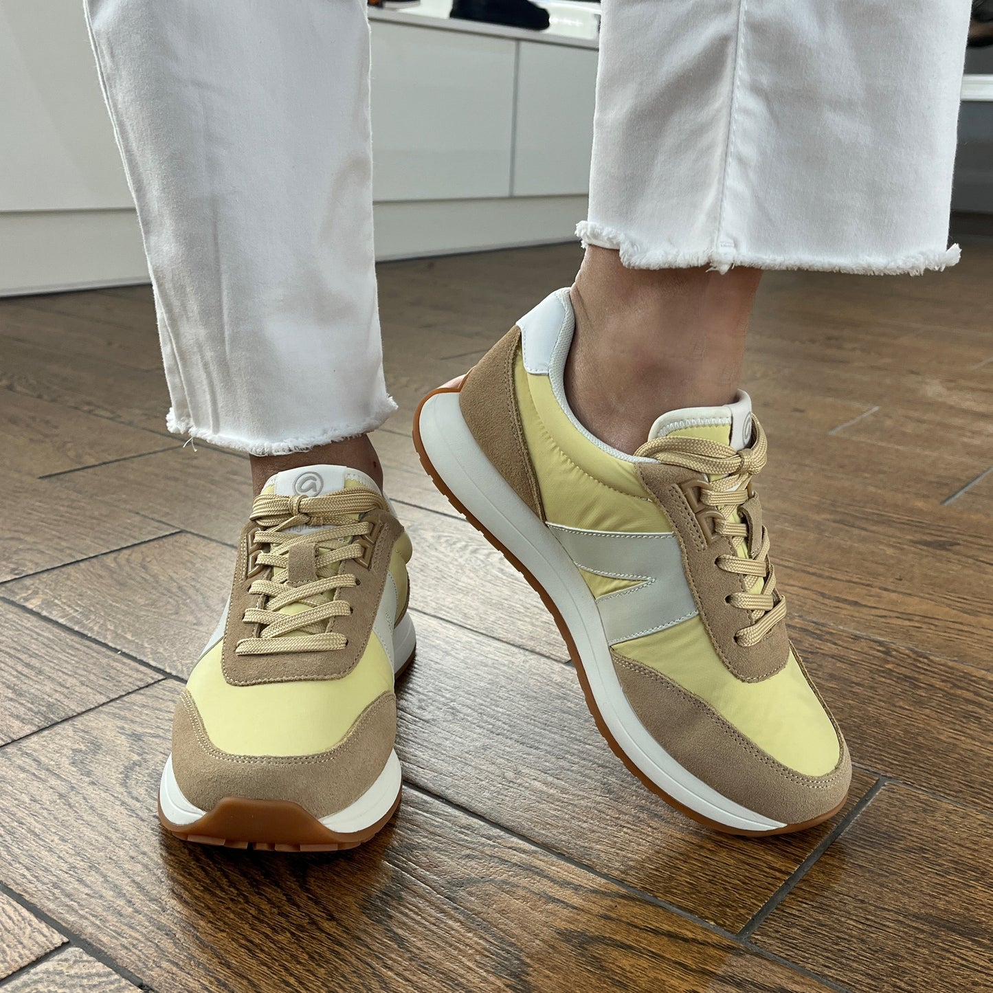 Ara 12-29702 12 Malibu H Fit Yellow & Beige Mix Sneakers
