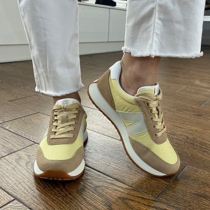 Ara 12-29702 12 Malibu H Fit Yellow & Beige Mix Sneakers