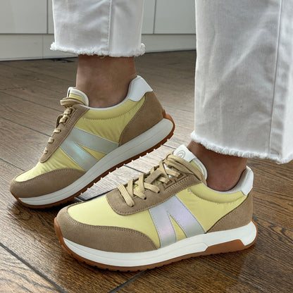 Ara 12-29702 12 Malibu H Fit Yellow & Beige Mix Sneakers