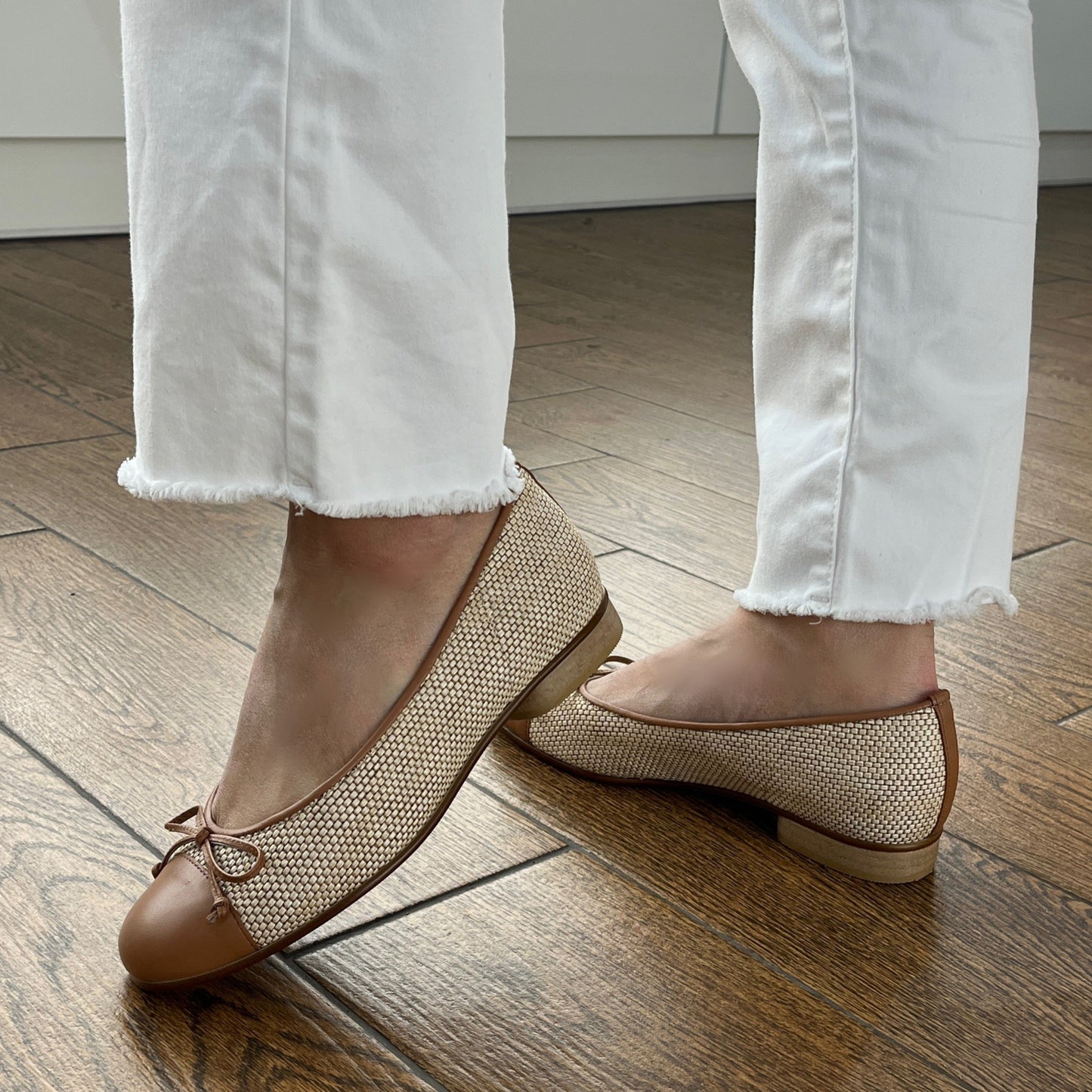 Gabor 85.102.48 Natural & Brown F Fit Slip On Pumps