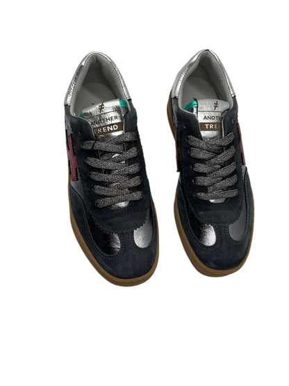 Another Trend A0328016 Ante+Metal Anthracite Silver Plum Trainers