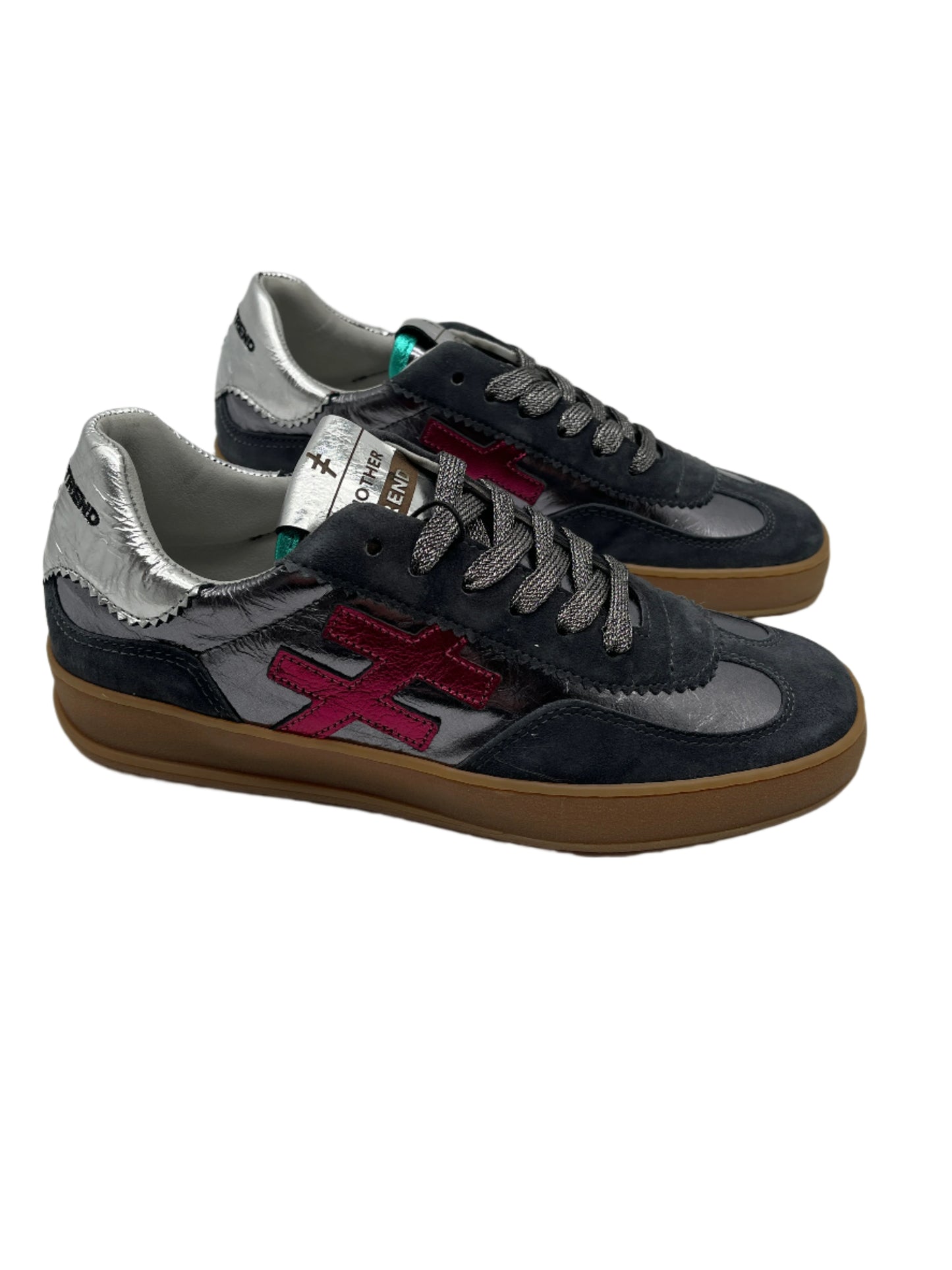 Another Trend A0328016 Ante+Metal Anthracite Silver Plum Trainers