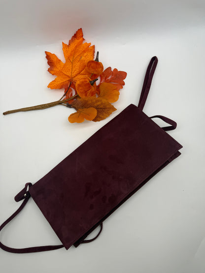 Bioeco by Arka 1113 2894 Burgundy Clutch Bag