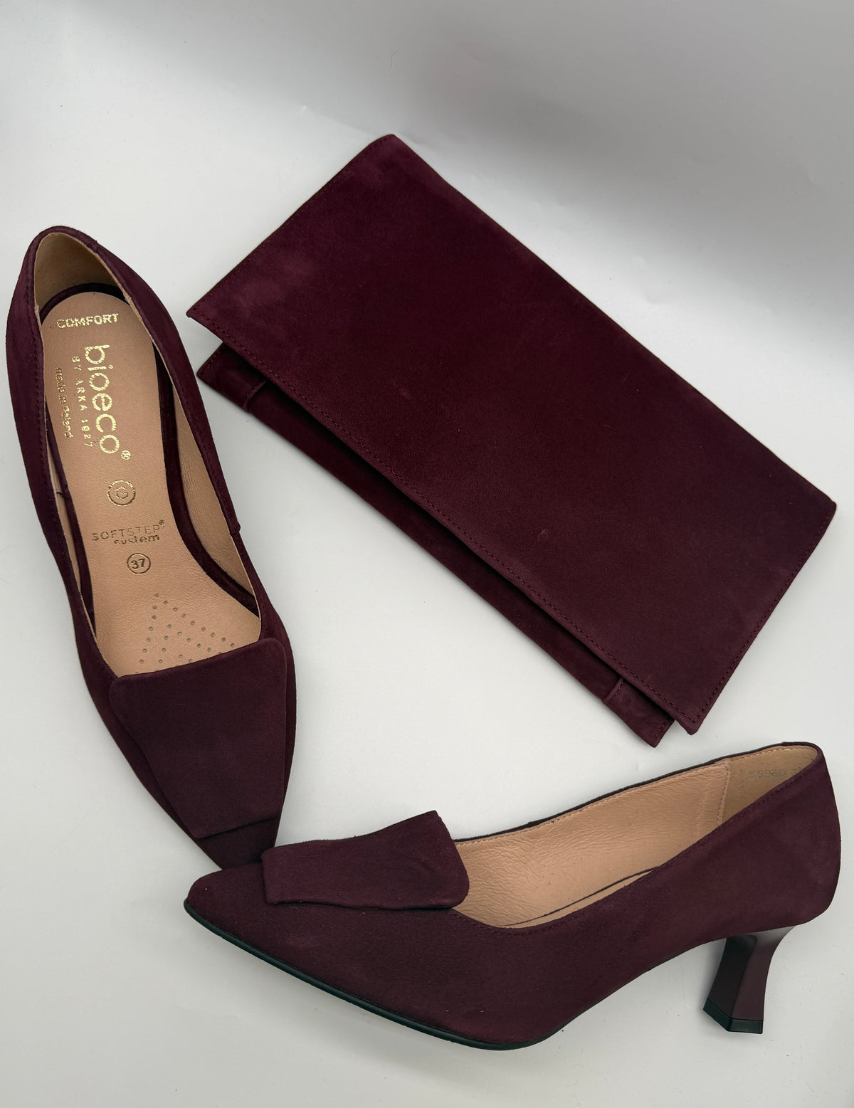 Bioeco by Arka 1113 2894 Burgundy Clutch Bag