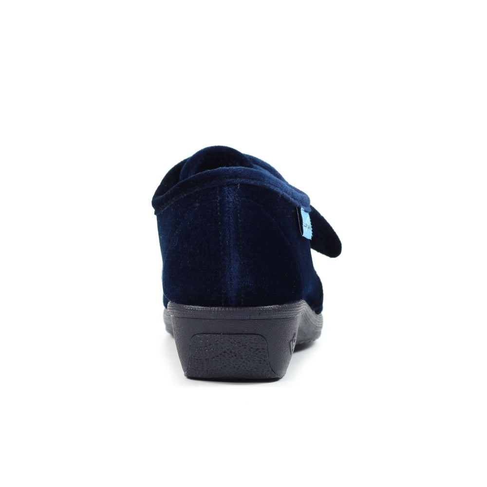 Lunar KLA035 BL Navy Paula II Velcro Slippers