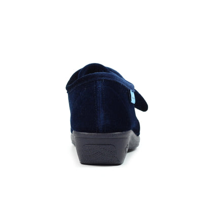 Lunar KLA035 BL Navy Paula II Velcro Slippers