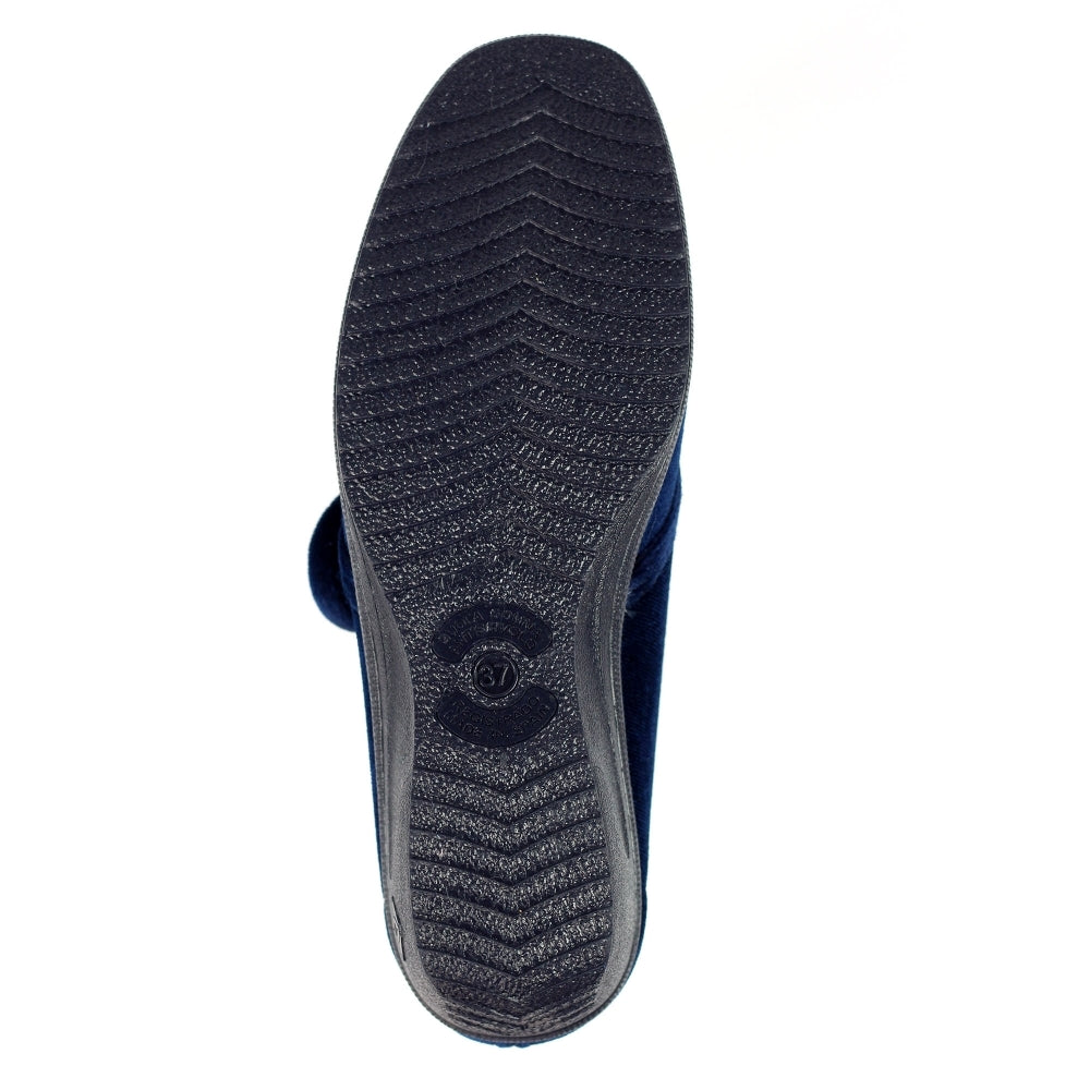 Lunar KLA035 BL Navy Paula II Velcro Slippers
