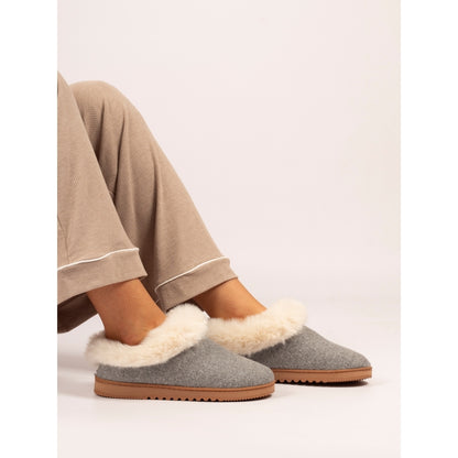 Lunar KLA082 Cranbrook Grey Slippers
