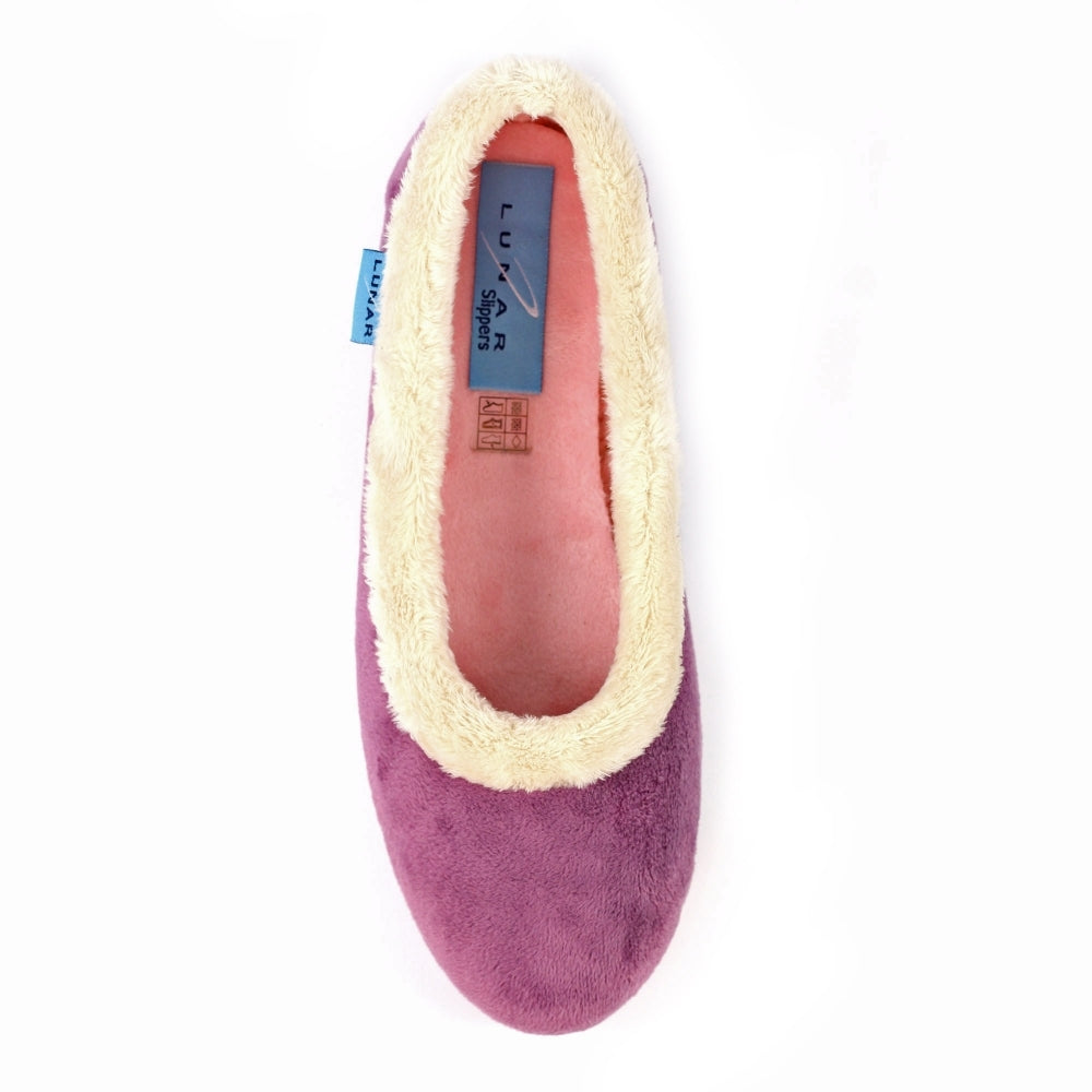 Lunar KLA226 Mabel II Heather Pink Pump Slippers