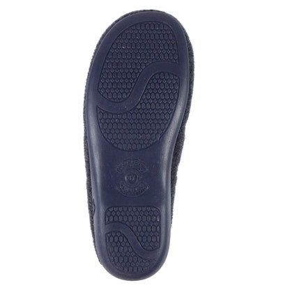 Lunar KLA250 Havana Navy Blue Flower Slippers