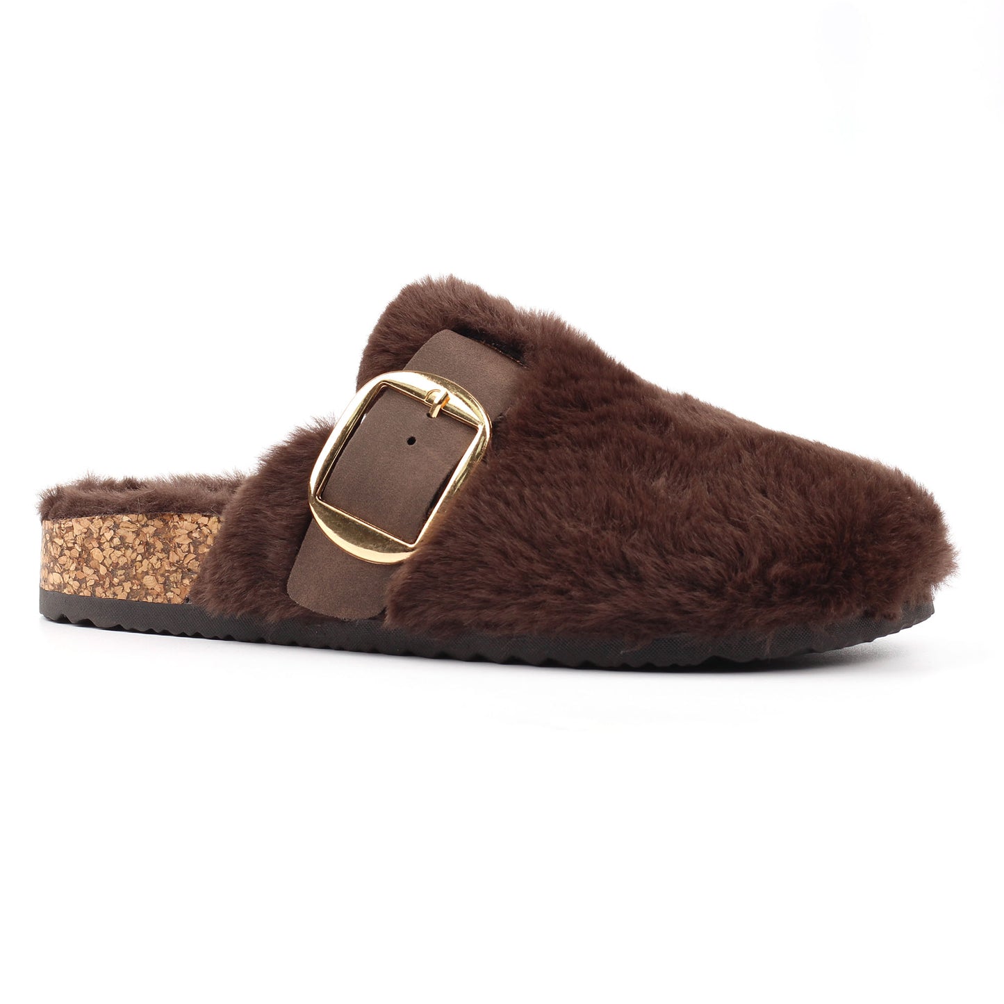 Lunar KLC002 BR Rhianna Brown Mule Slippers