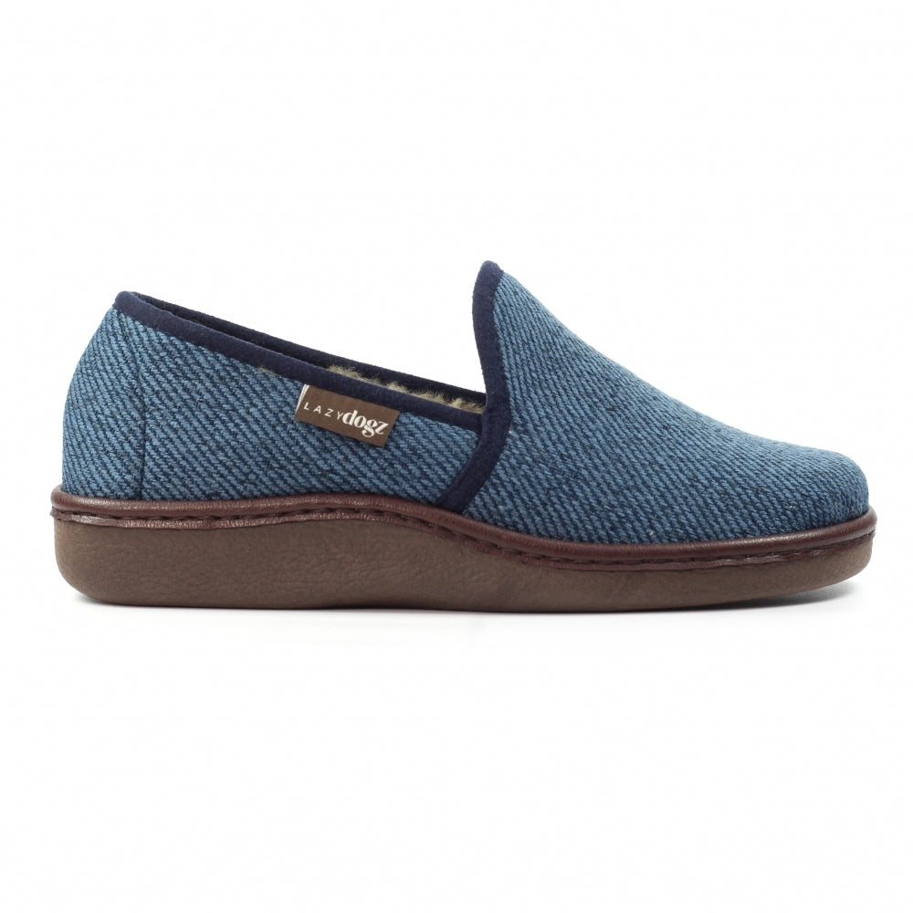 Lazydogz KMD113 Oliver Blue Navy Slippers