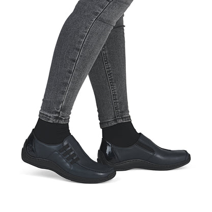 Rieker L1777-14 Navy Slip On Shoes