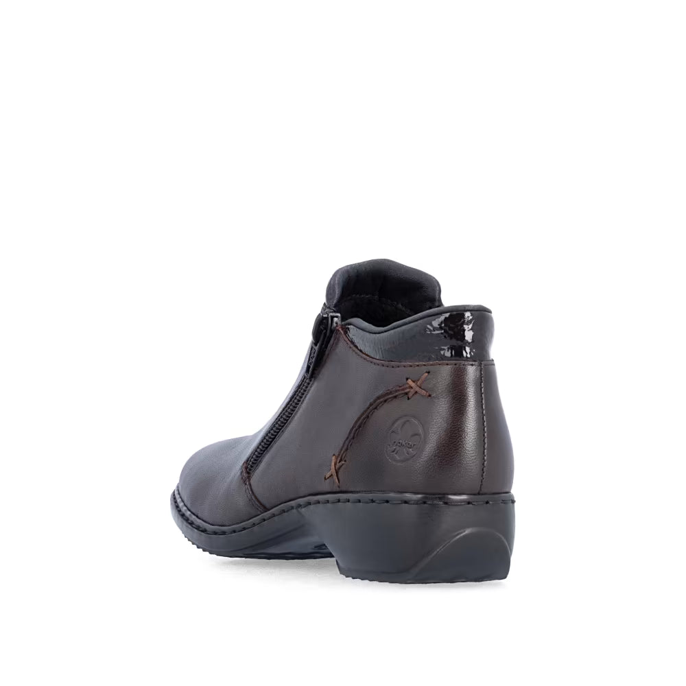 Rieker L3882-25 Brown Zip Boots